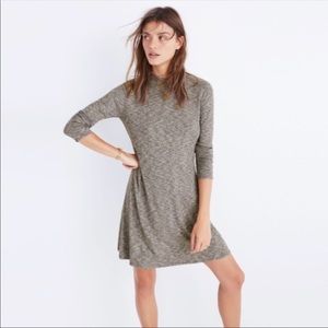 Madewell | Grey  Ribbed Mock Neck Dress - Size XXS